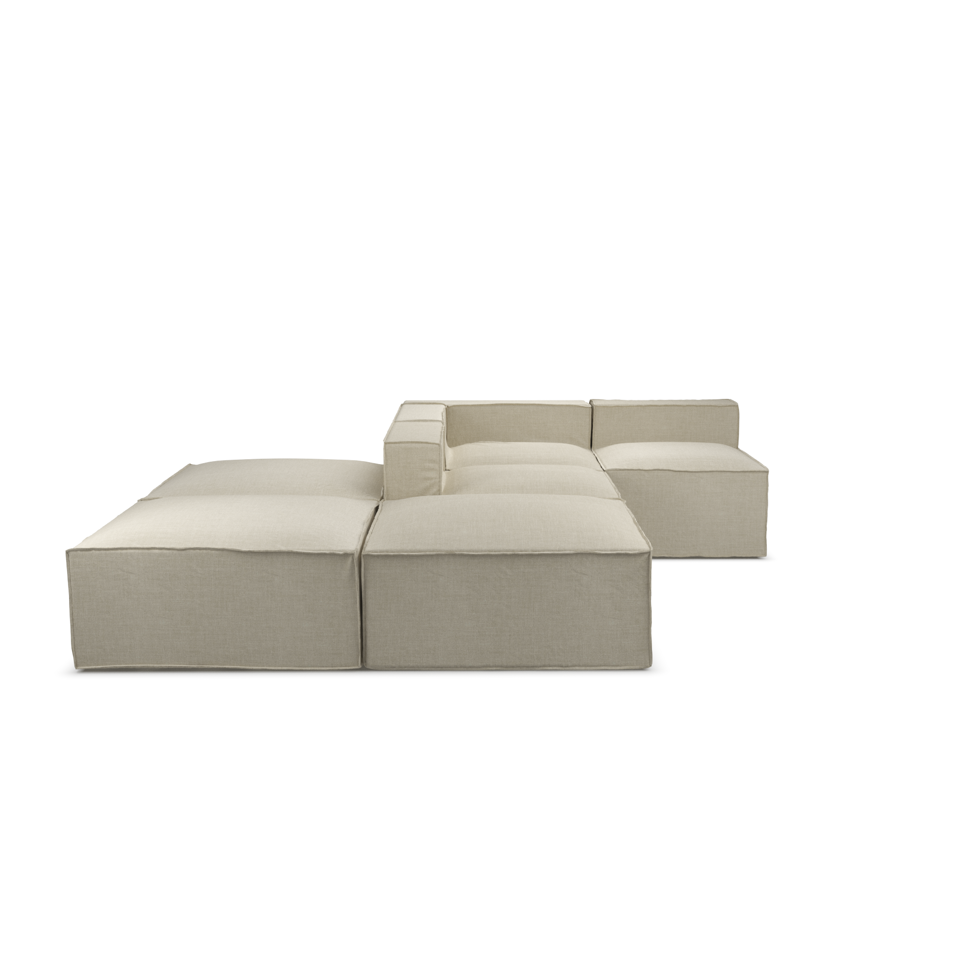 Aria Modular Slipcover Lounge - 6 piece set