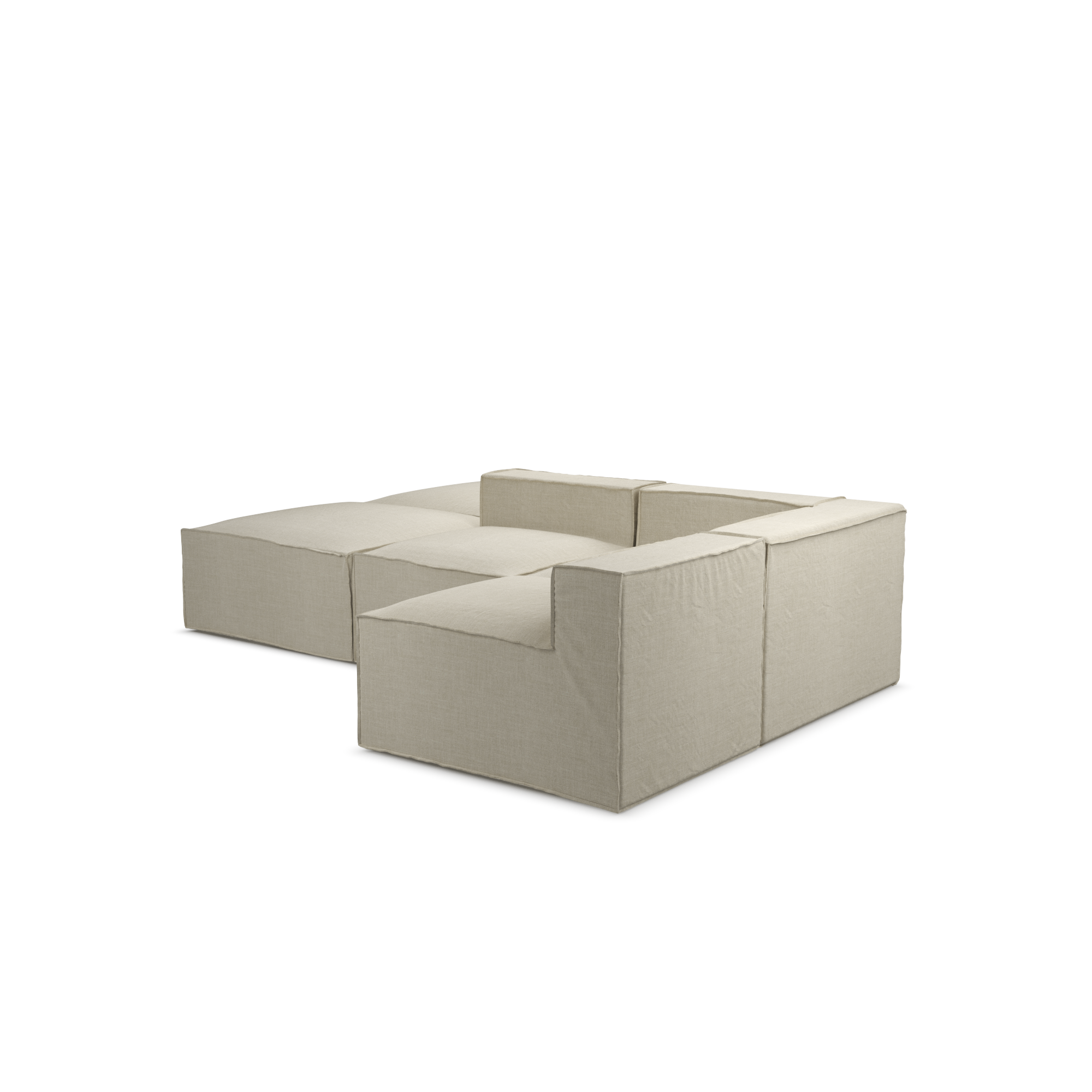 Aria Modular Slipcover Lounge - 6 piece set