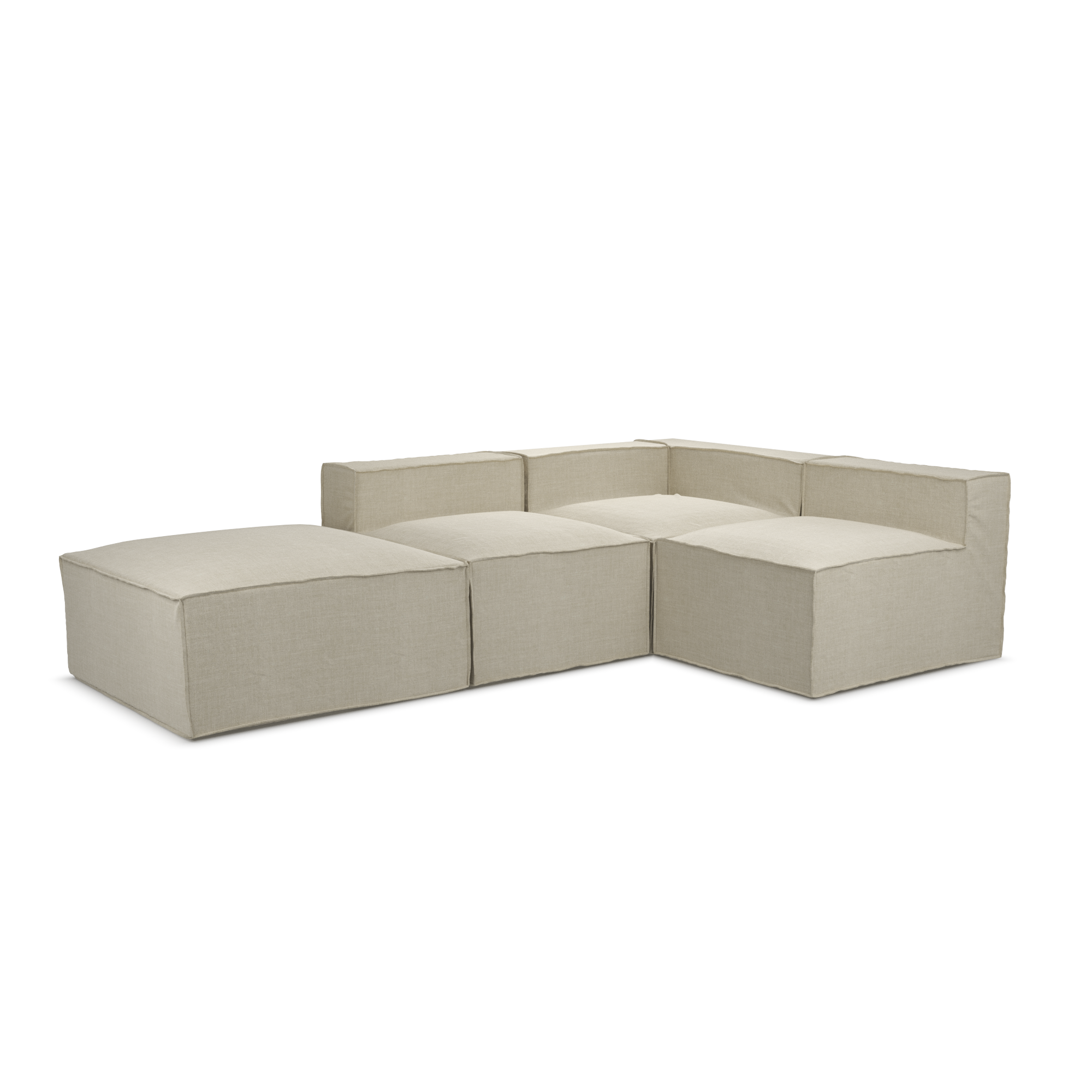 Aria Modular Slipcover Lounge - Apartment Set