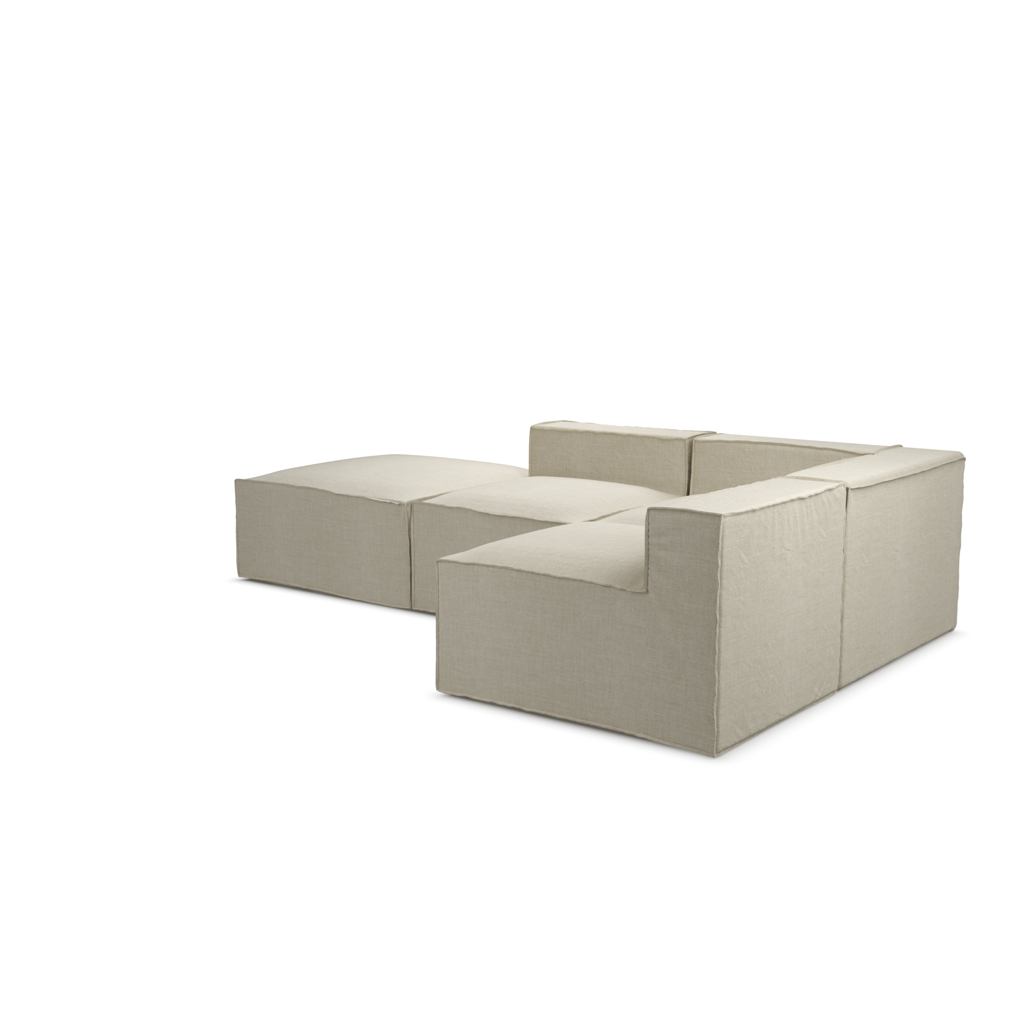 Aria Modular Slipcover Lounge - Apartment Set