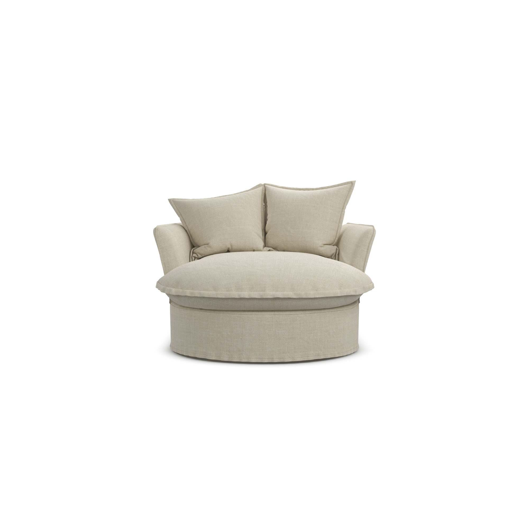 Ava Round Swivel Armchair