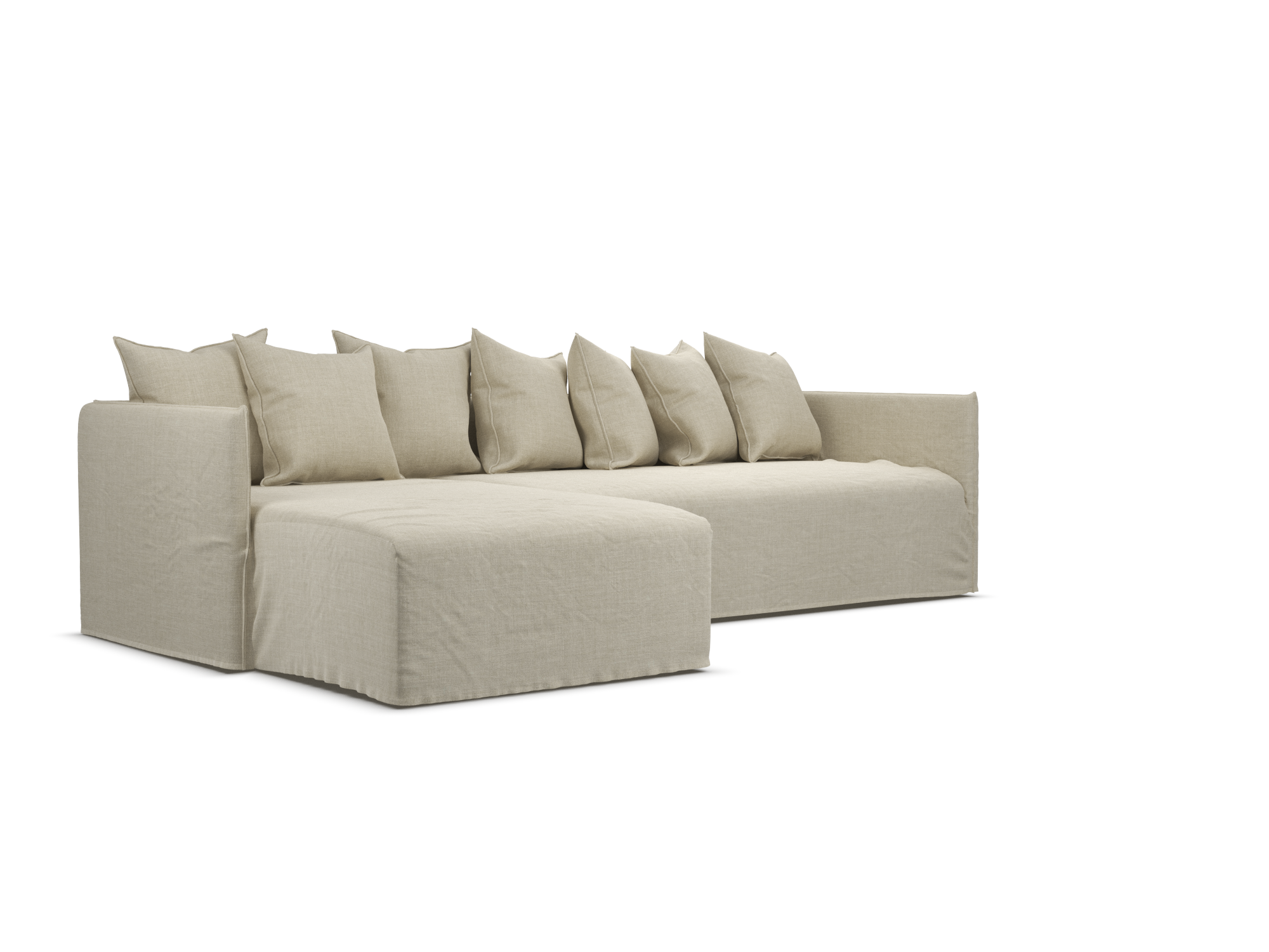 Slade Slipcover Chaise Sofa