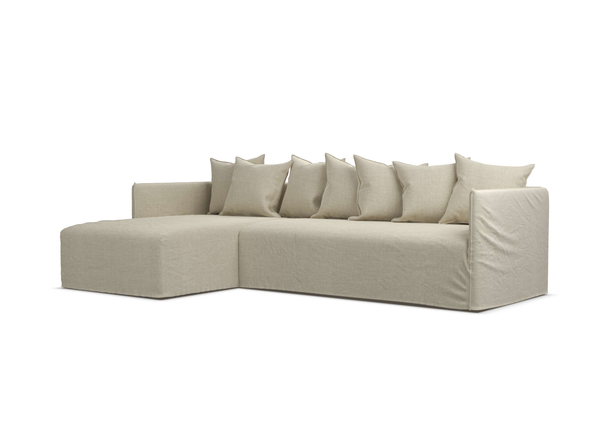 Slade Slipcover Chaise Sofa