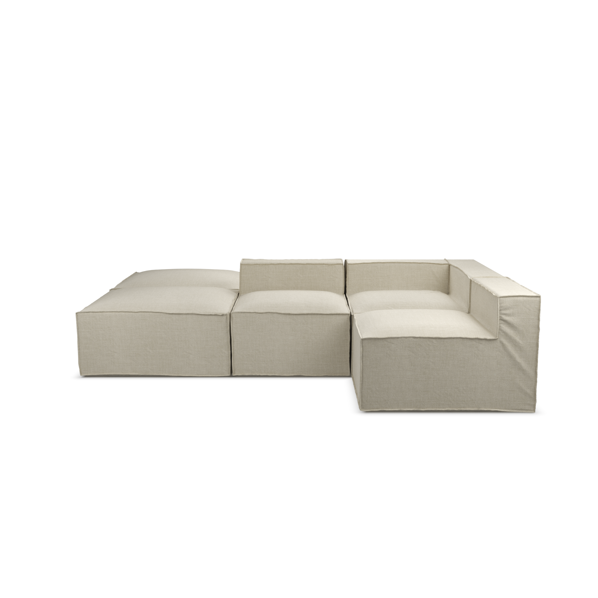 Aria Modular Slipcover Lounge - 6 piece set