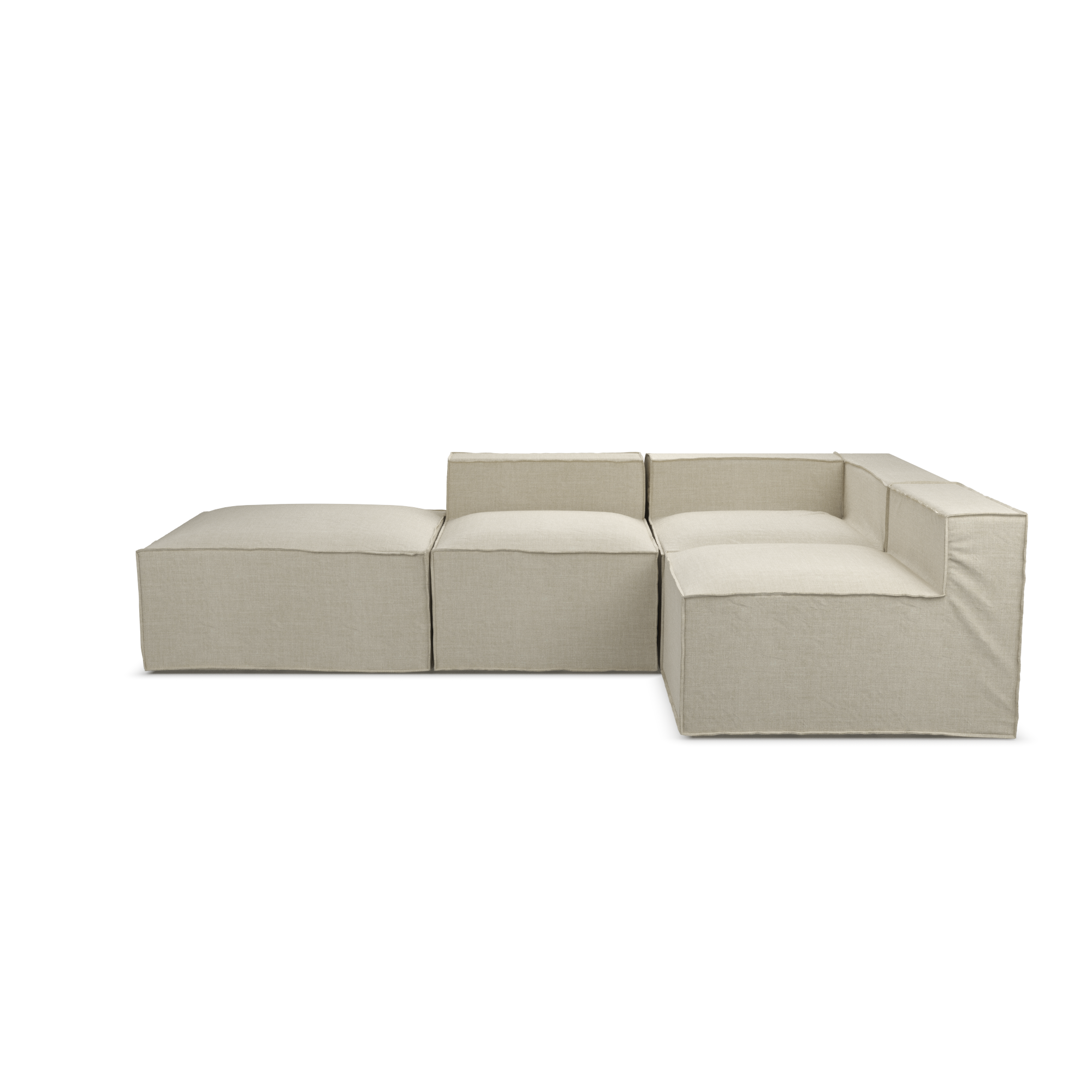 Aria Modular Slipcover Lounge - Apartment Set