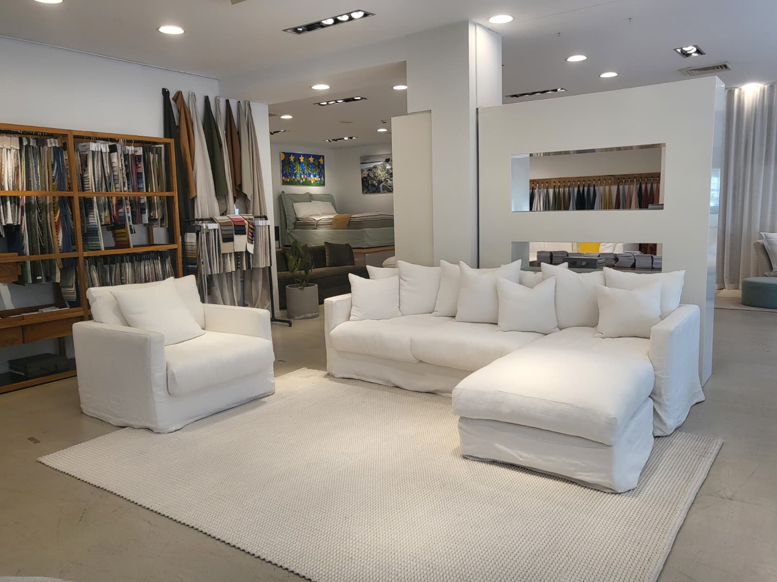 Grace 3 Seat Sofa plus Arm Chair and Free Ottoman (Showroom Clearance)