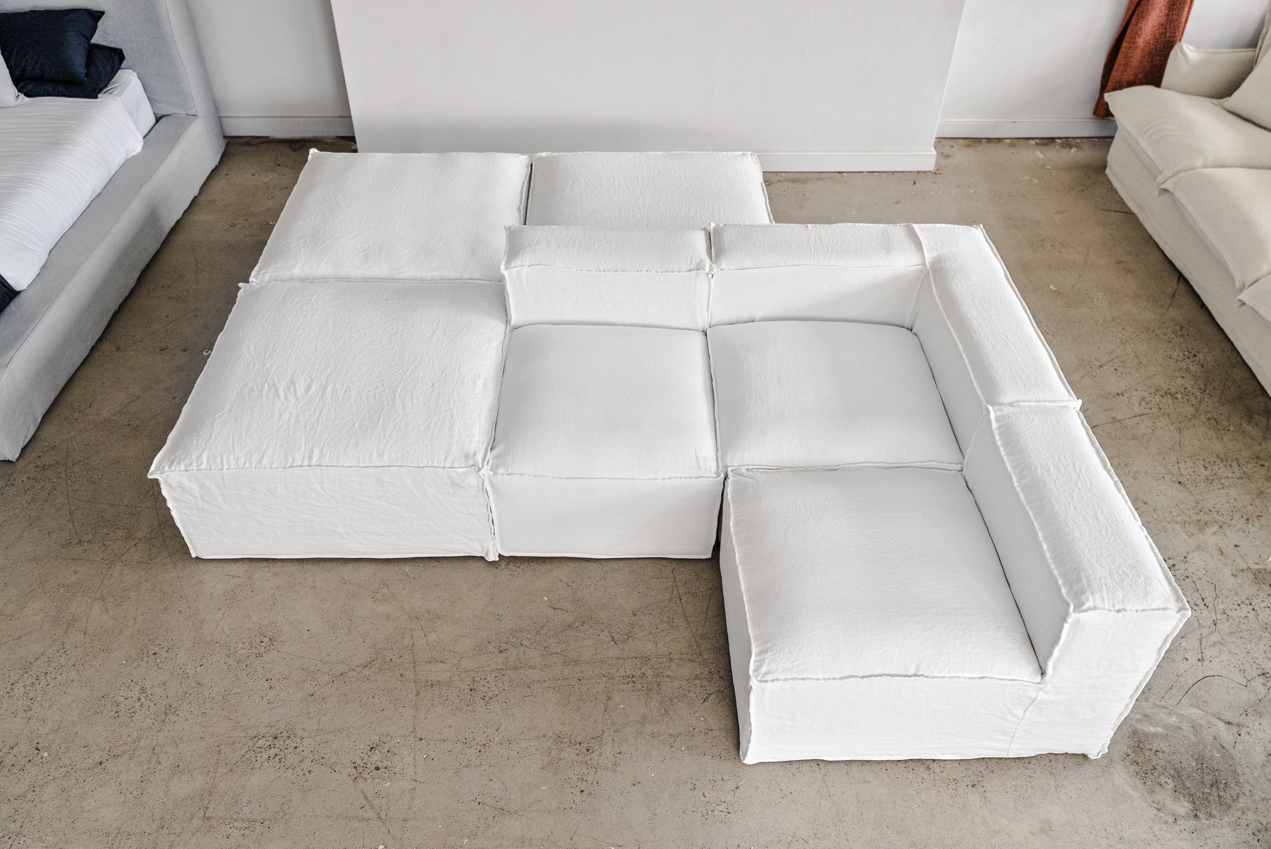 Aria Modular Slipcover Lounge - Corner Piece